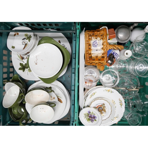 2267 - Five boxes of assorted household china and glass **PLEASE NOTE THIS LOT IS NOT ELIGIBLE FOR IN-HOUSE... 