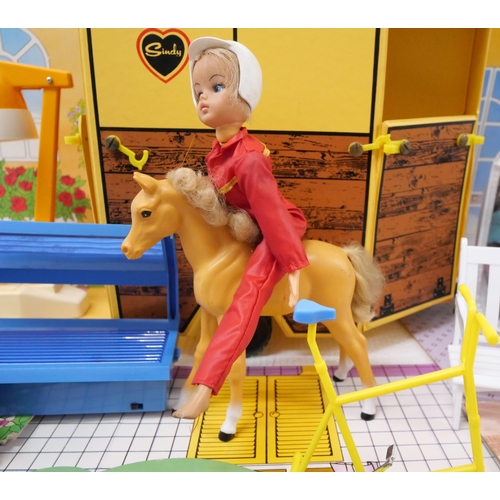 2275 - A Sindy doll house, horse and horse box, two dolls and clothes **PLEASE NOTE THIS LOT IS NOT ELIGIBL... 