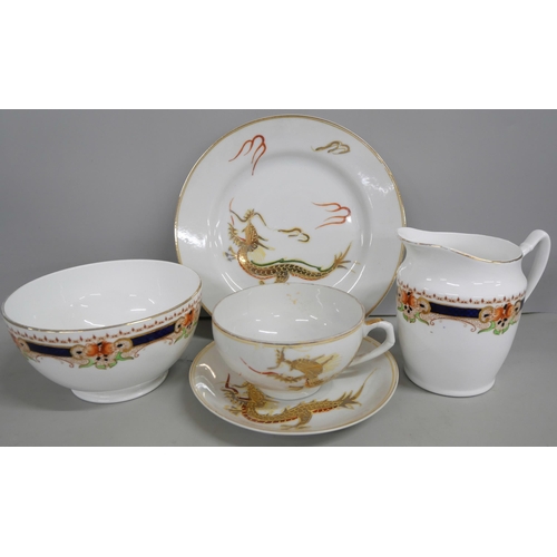 2280 - A collection of china kitchenwares includes Royal Adams, Crown Devon, Staffordshire, 1950's Japanese... 