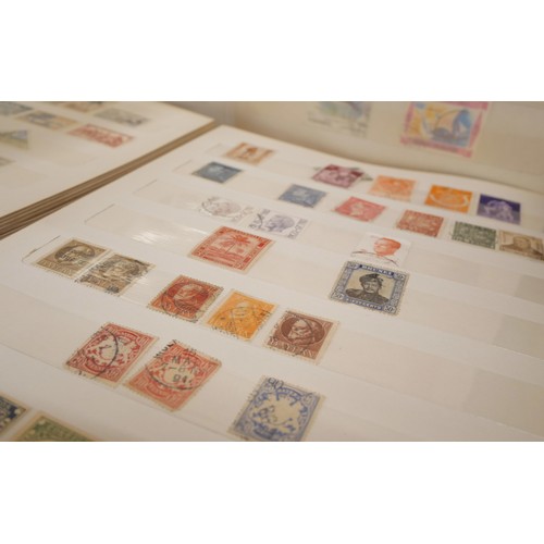 2131 - A collection of 19th and 20th Century British and World stamps in five albums including nineteen pen... 