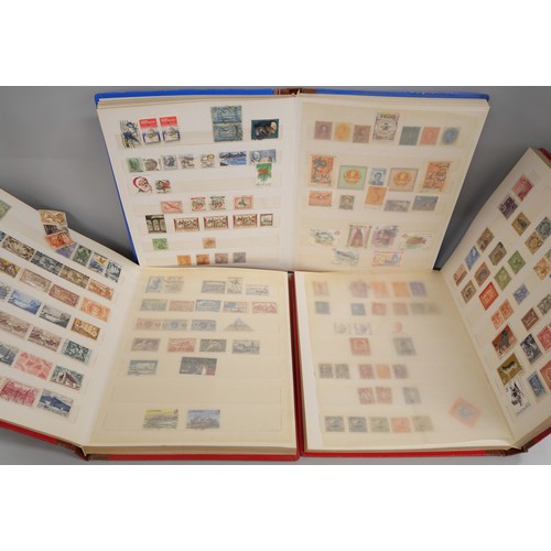 2131 - A collection of 19th and 20th Century British and World stamps in five albums including nineteen pen... 