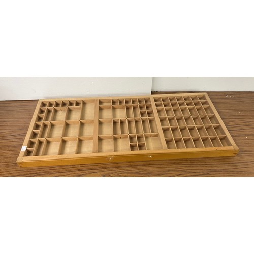 312 - Two pine printers trays