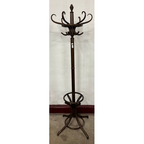 222 - A beech bentwood coatstand