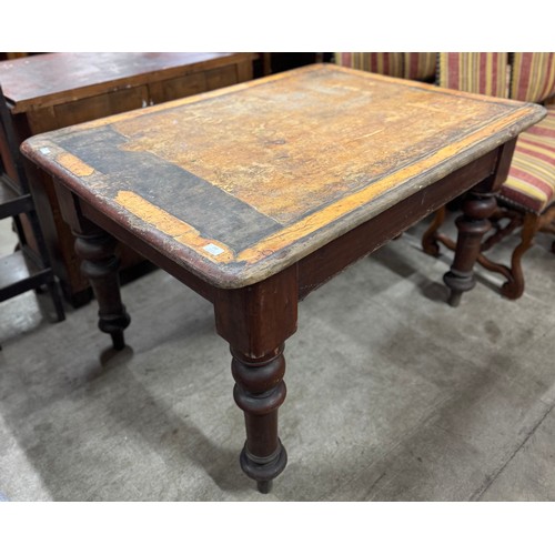 232 - A Victorian mahogany library table