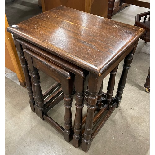 268 - An Edward VII mahogany octagonal centre table, a carved oak gateleg table, an oak hall table and a n... 