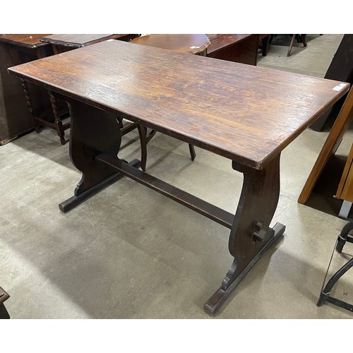 272 - An oak refectory table