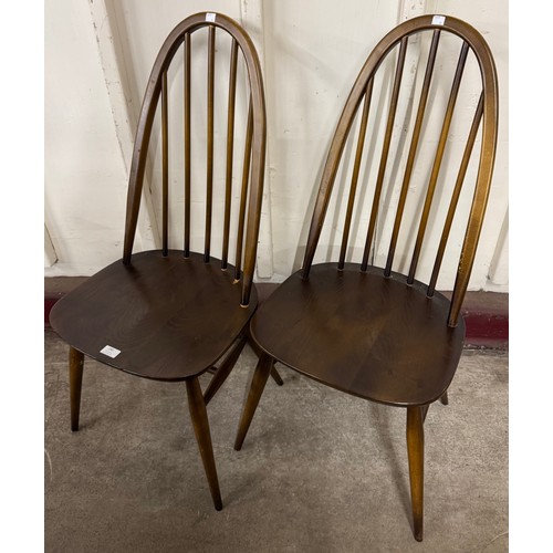 240 - A pair of Ercol Golden Dawn elm and beech Quaker chairs