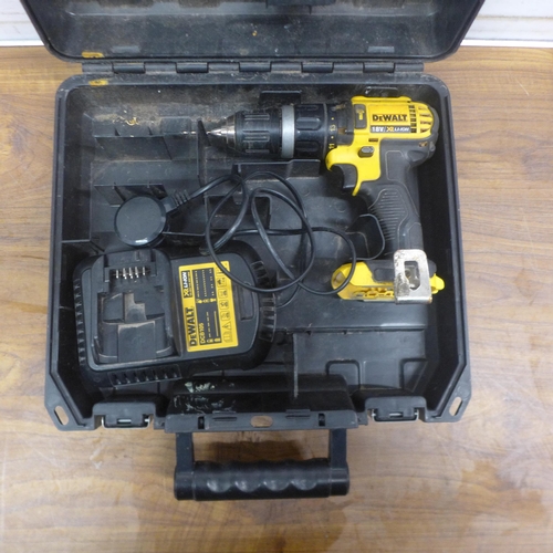 5001 - Two Dewalt power tools including a BCD785 type 10 drill and DC725 drill both in cases