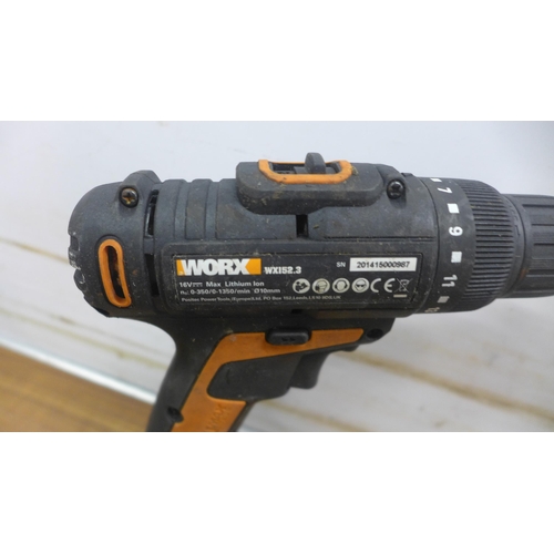 5011 - A quantity of power tools including a Dewalt DCH253, 18V cordless hammer drill with battery, an Erba... 