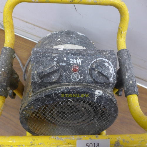 5018 - A Stanley 2KW workshop fan heater