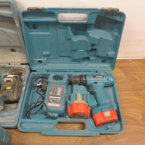 5028 - A quantity of Makita power tools including Makita 6270D, 8280D, 8391D, 6228D, 8391D, drills and a 69... 