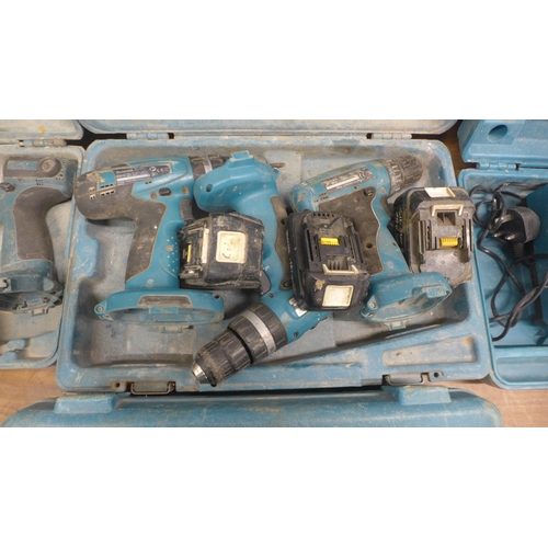 5028 - A quantity of Makita power tools including Makita 6270D, 8280D, 8391D, 6228D, 8391D, drills and a 69... 