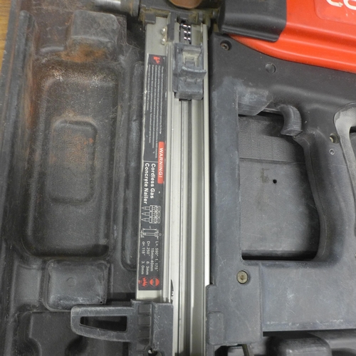 5041 - A Conley MGP-190 cordless nail gun in case