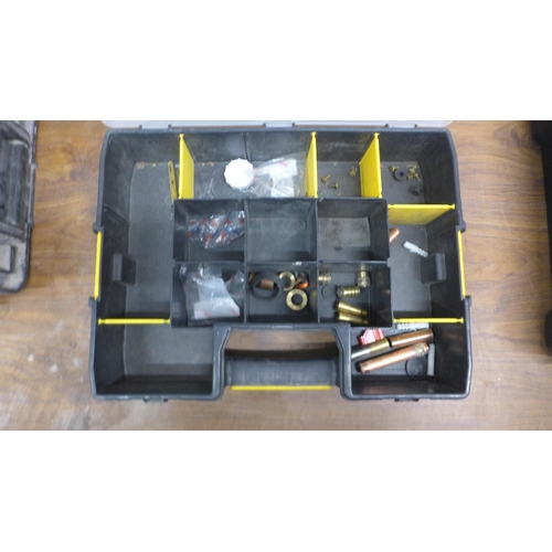 5063A - A Dewalt tool box and two Stanley organisers