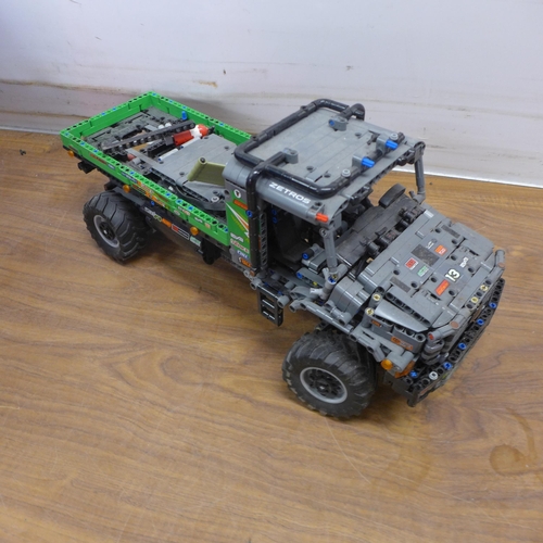 5079 - 2 boxes of Lego Technics cars including Jeep Wrangler, Mercedes Benz Zetris trial truck, Technics st... 