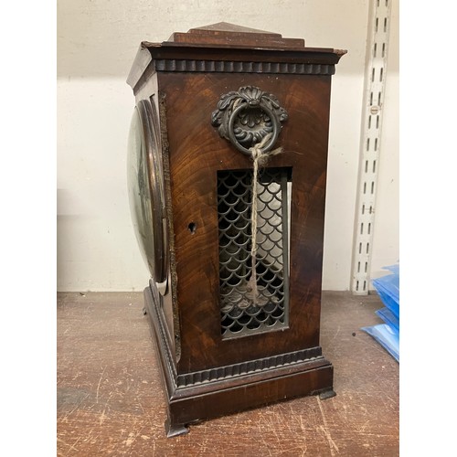 342 - A Regency mahogany fusee bracket clock