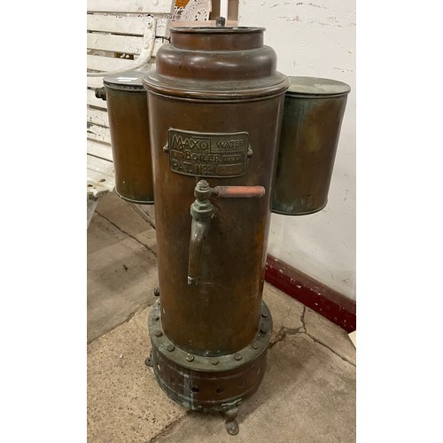 295 - A copper Maxo Water Boiler