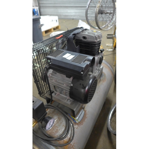 5167 - A Clarke sample L100C11Z 100 litre air compressor with a Clarke 230v single phase induction motor* T... 