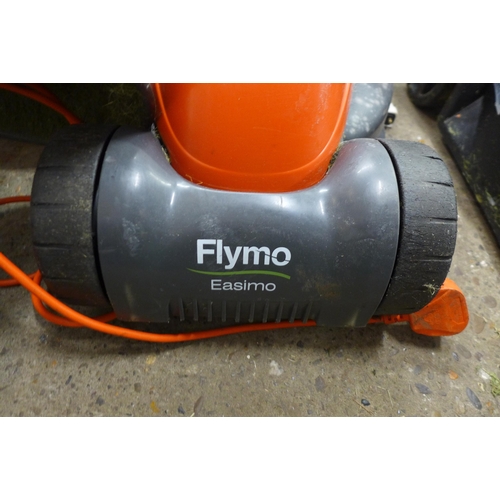 5231 - A Flymo EasyMo lawnmower and matching strimmer