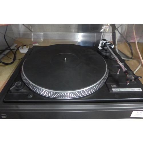 5111 - A Dual 505-2 belt driven record player with an Ortofon DN165E stylus