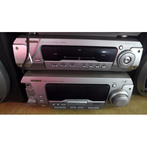 5118 - A quantity of Technics stereo equipment including an SL-EH750 compact disc changer, an RS-EH750 ster... 