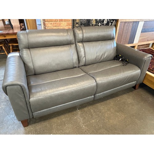 3216 - spencer dark grey aiden & ivy 2.5 seater power reclining sofa, original RRP £916.66 + VAT (4221-48) ... 