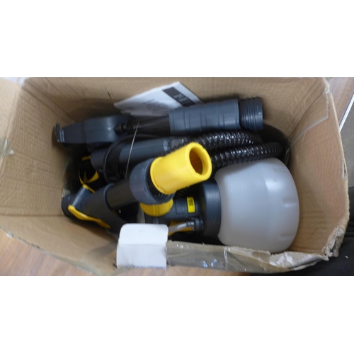 5327 - A quantity of assorted tools and other items including a Wagner electric fence and decking sprayer, ... 