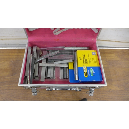 5330 - Four metal tool cases containing various tools including screwdrivers, a hammer, a saw, a Stanley st... 