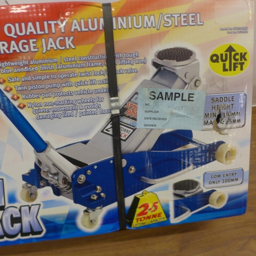 5339 - A boxed Clarke Racing CTJ2500QLG 2.5 tonne aluminium garage jack* This lot is subject to VAT