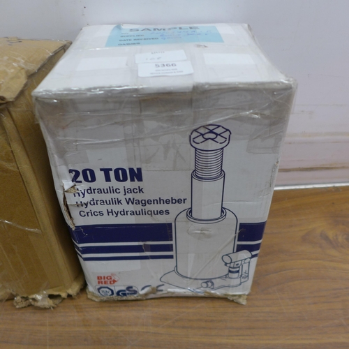 5366 - Two boxed sample 20 tonne hydraulic bottle jacks* This lot is subject to VAT