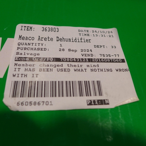 6018 - Meaco Dehumidifier 18L , Original RRP £179.99 + VAT (349-155) *This lot is subject to VAT