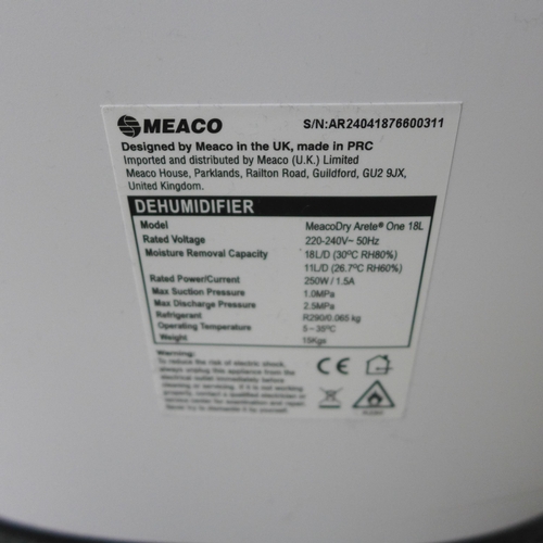 6018 - Meaco Dehumidifier 18L , Original RRP £179.99 + VAT (349-155) *This lot is subject to VAT