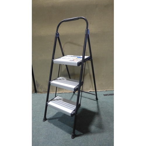 6019 - Cosco 3 Tread Step Stool with Steel Frame (349-168) *This lot is subject to VAT