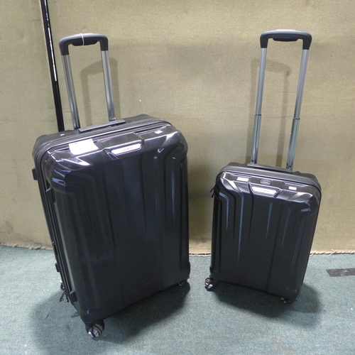 6022 - Samsonite Endure Black 2 piece Hardside Suitcase set, Original RRP £119.99 + VAT (349-151) *This lot... 