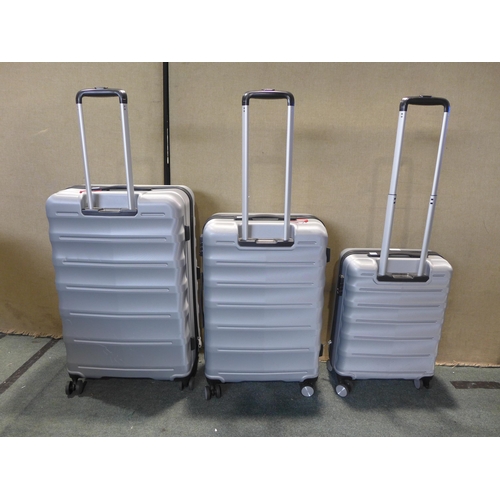 6026 - American Tourister Speedlink Three Piece Silver Suitcase Set, Original RRP £120.83 + VAT (349-61) *T... 