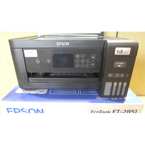 6045 - Epson Et-2851 Ink Jet Printer, Original RRP £199.99 + VAT (349-350) *This lot is subject to VAT