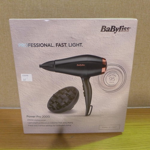 6064 - Three Babyliss Hair Dryers  (349-336-338) *This lot is subject to VAT