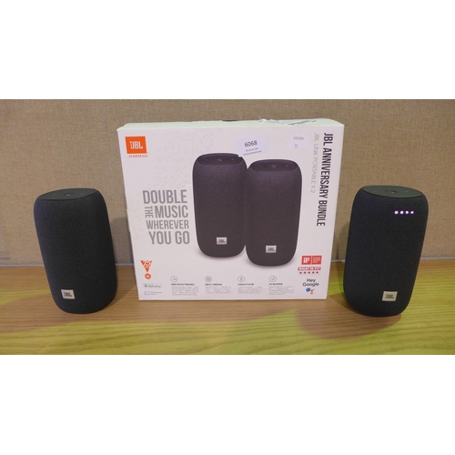 6068 - JBL Link Portable Speakers  (349-77) *This lot is subject to VAT