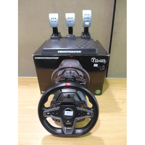 6074 - T-248 Thrustmaster Xbox Racing Wheel And Pedals, Original RRP £199.99 + VAT  (350-234) *This lot is ... 