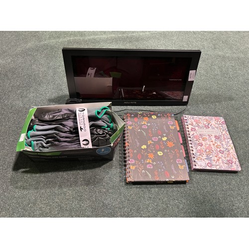 6074a - Contour Work Gloves, Digital Led Clock and Pukka planning pads  *This lot is subject to VAT     (350... 