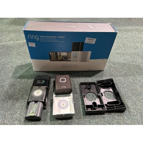 6074b - Ring Doorbell 3 (350-22) *This lot is subject to VAT