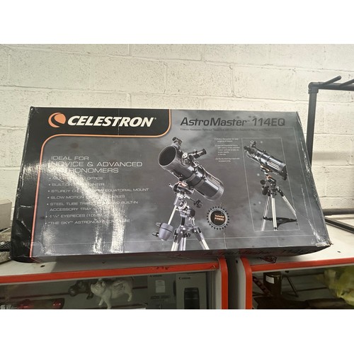 5086A - A Celestron AstroMaster 114EQ telescope in box