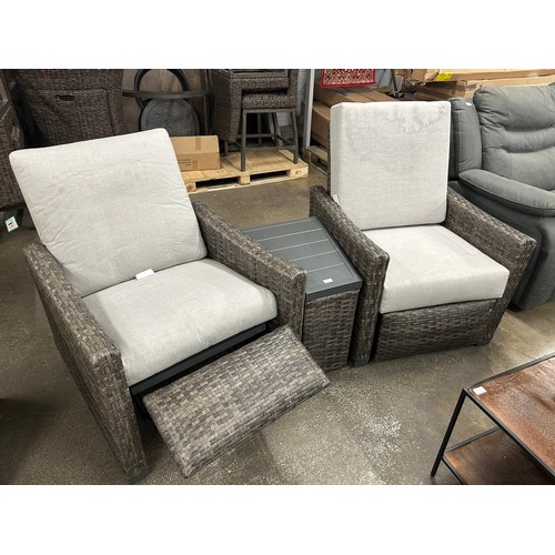 3174 - Sandy Shores 3 piece recliner set, original RRP £916.66 + VAT (4215-25) *This lot is subject to VAT