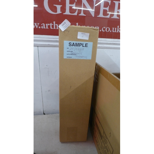 5418 - A boxed sample 125MM X500mm  N/D 1.00mm vitreous flue* This lot is subject to VAT