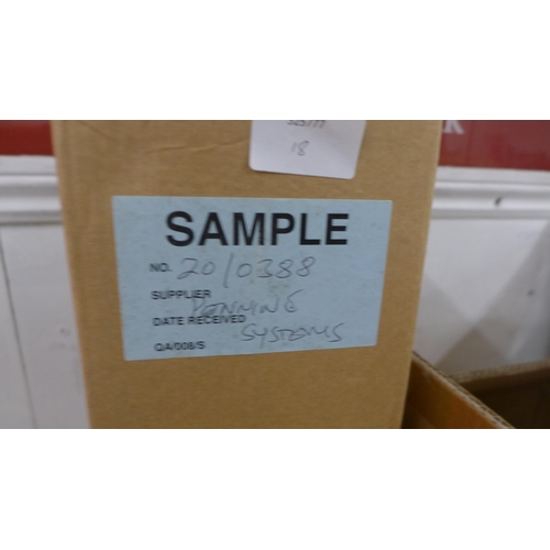 5418 - A boxed sample 125MM X500mm  N/D 1.00mm vitreous flue* This lot is subject to VAT