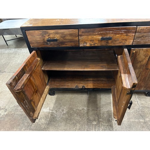 3024 - A Haryana hardwood sideboard * This lot is subject to VAT