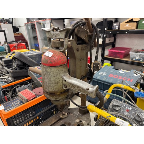 5052 - A vintage Wolf ES23 drill press and a Wolf WD5GA, 240V, 5/8 heavy duty drill 
***Failed the PAT test... 