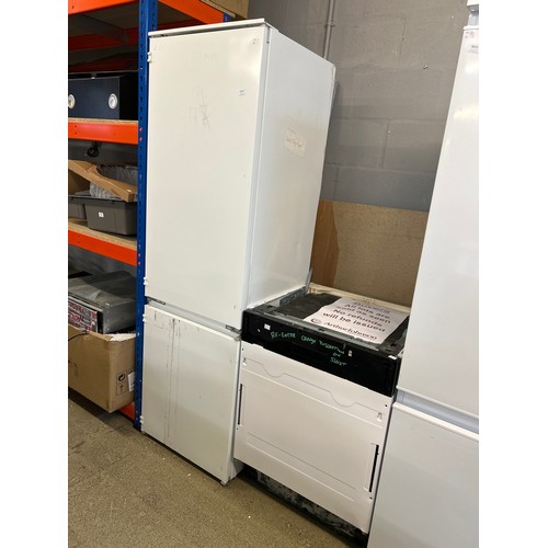 4016 - Electrolux integrated 70/30 fridge freezer (used) and CDA integrated sliding hinge dishwasher (trans... 