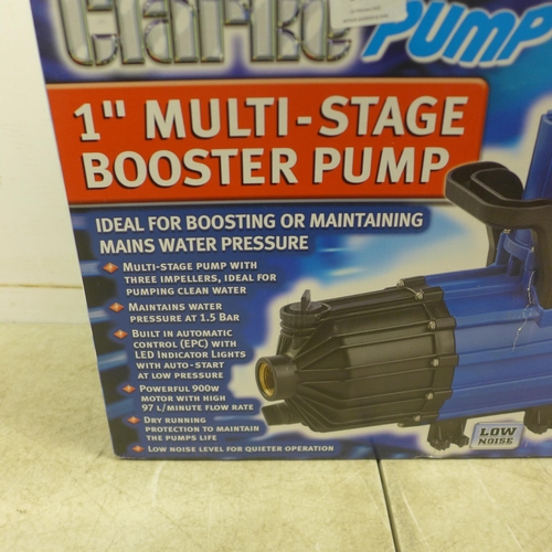 5019 - *VAT* A boxed sample Clarke Pump CBP900 1” multi-stage booster pump