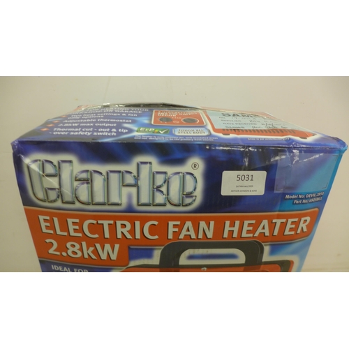 5031 - *VAT* A boxed sample DEVIL 2850 2.8kw electric fan heater